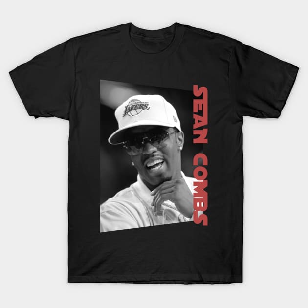 smiley sean combs - monochrome style T-Shirt by BUBBLEMOON